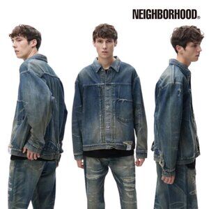 NWT - NEIGHBORHOOD SAVAGE DENIM TYPE-1 JACKET 242xbnh-jkm01 Size S